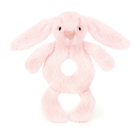 Jellycat Ring Rattle Bashful Bunny Pink 18cm