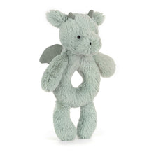 Load image into Gallery viewer, Jellycat Bashful Dragon Ring Rattle 18cm
