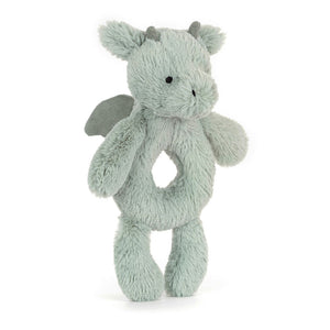 Jellycat Bashful Dragon Ring Rattle 18cm