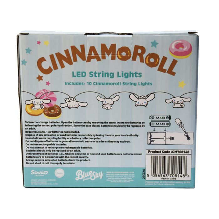Hello Kitty and Friends Cinnamoroll LED String Lights 165cm