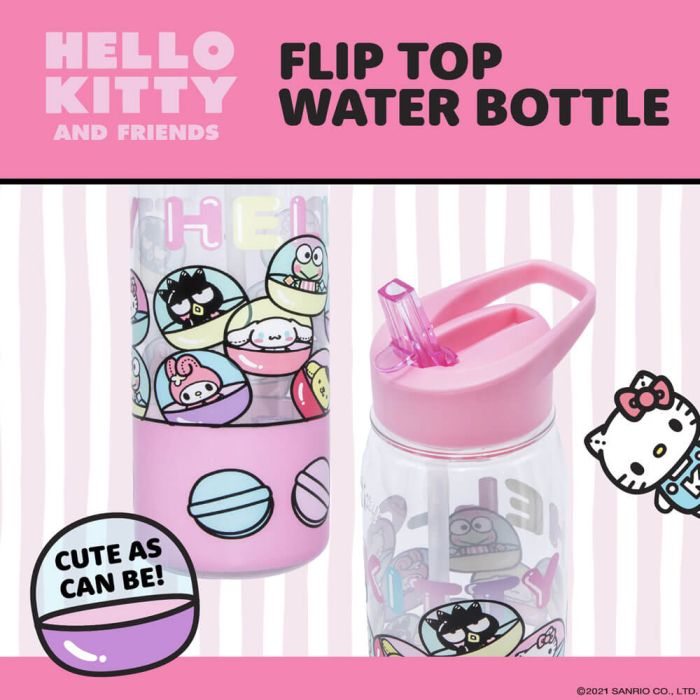 Hello Kitty and Friends Hello Kitty Flip Top Bottle 23cm