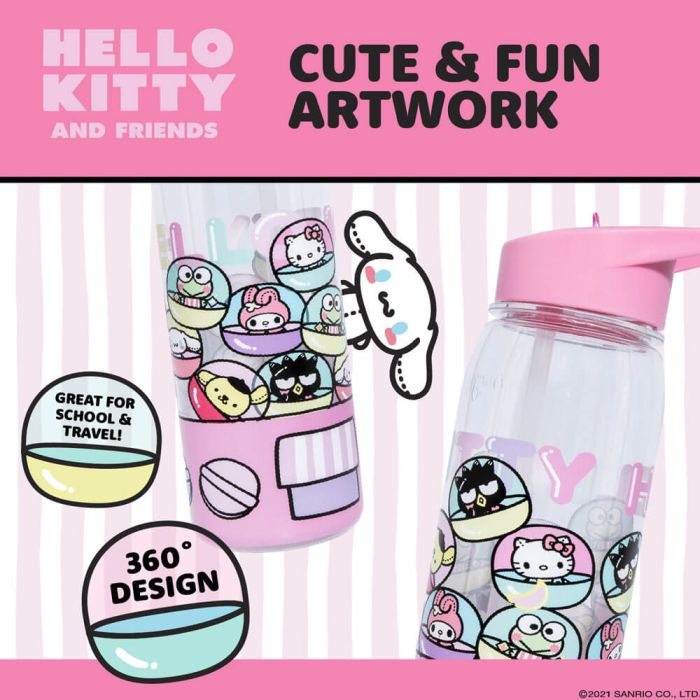 Hello Kitty and Friends Hello Kitty Flip Top Bottle 23cm