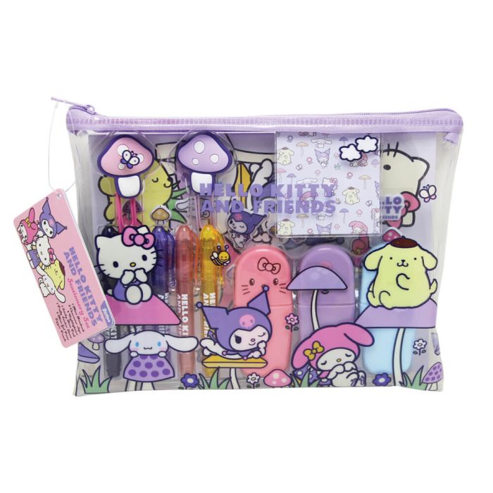Hello Kitty & Friends Mushroom PVC Stationery Set