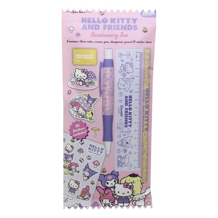 Hello Kitty & Friends Mushroom Stationery Set