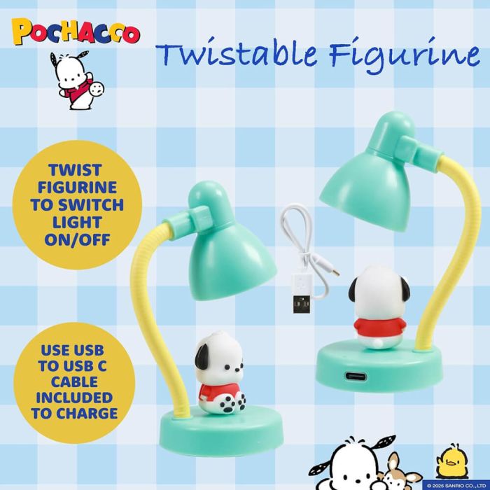 Hello Kitty & Friends Pochacco Mini Lamp USB Type C