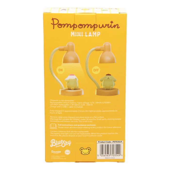 Hello Kitty & Friends Pompompurin Mini Lamp USB Type C