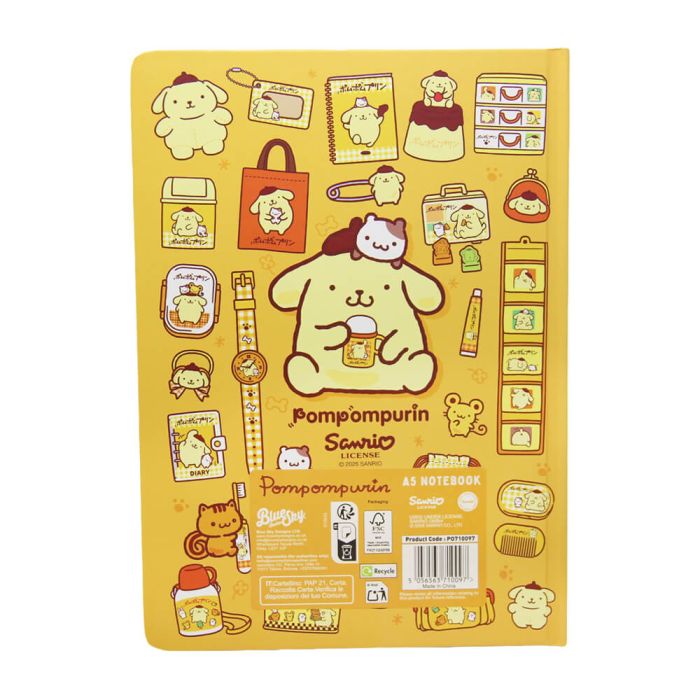 Hello Kitty & Friends Pompompurin A5 Notebook