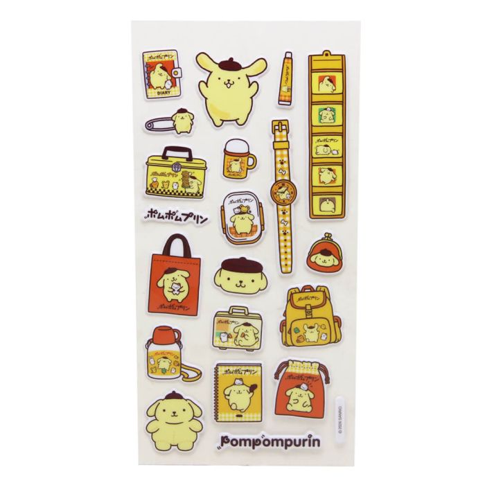 Hello Kitty & Friends Pompompurin Puff Stickers