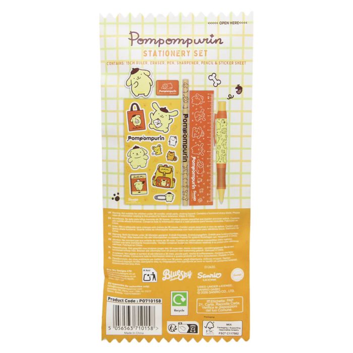 Hello Kitty & Friends Pompompurin Stationery Set