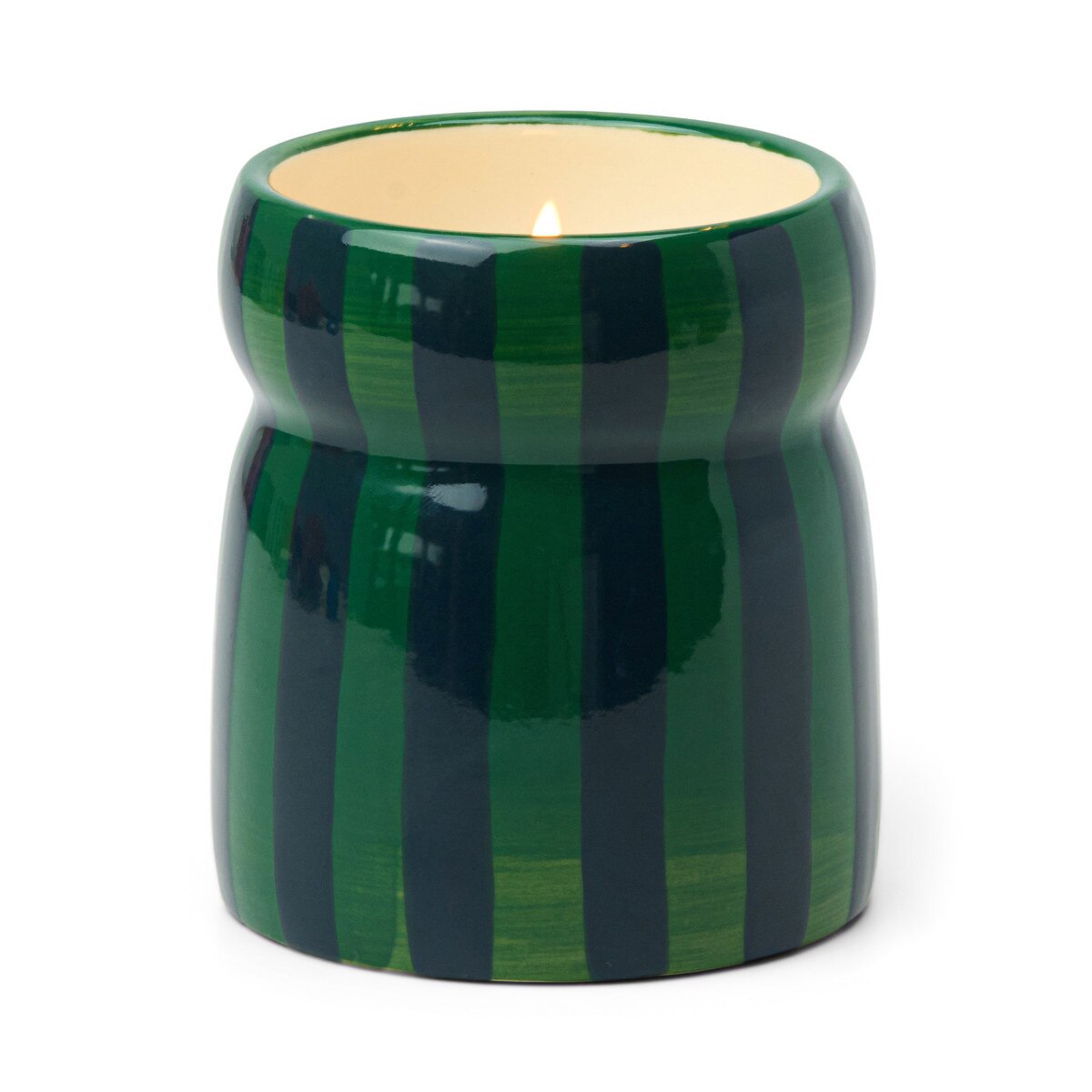 Designworks 6.5 Oz Green/Navy Striped Cabana With Lid & Hangtag - Vanilla Bean & Myrrh Mod 2 Vpn