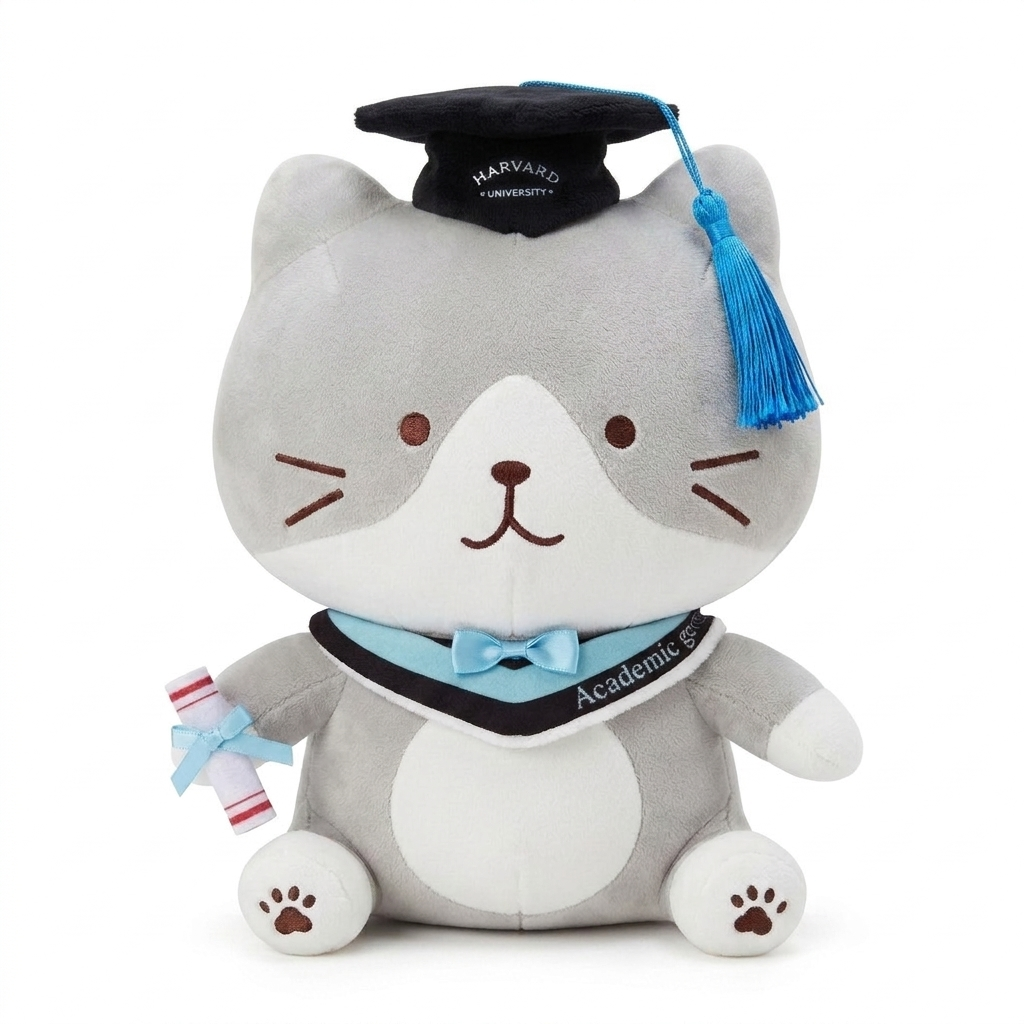 Hapins Graduation Cat Doll - Ragdoll Cat - M 26cm
