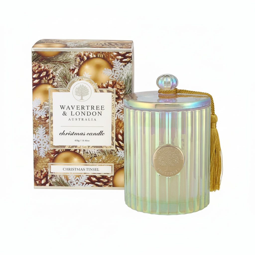 Wavertree & London Candle Christmas Tinsel 75 hours 410g