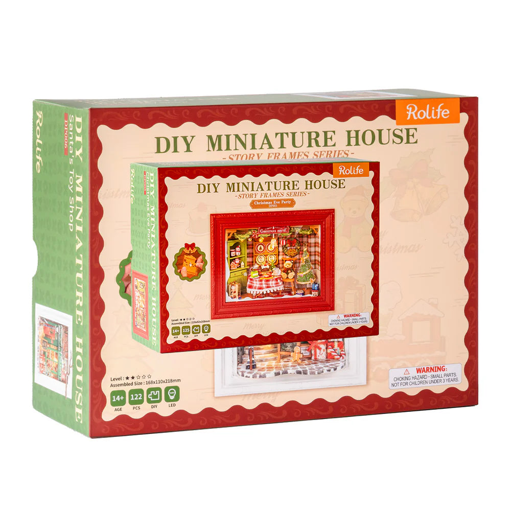 Robotime Rolife Christmas Eve Party 3D Wooden Puzzle DP005