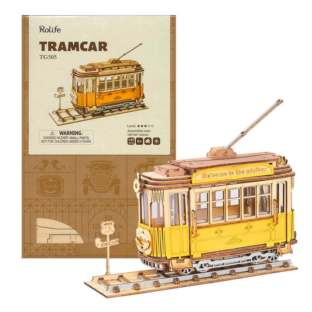 Robotime Classical 3D Wooden Carriage (Tram)