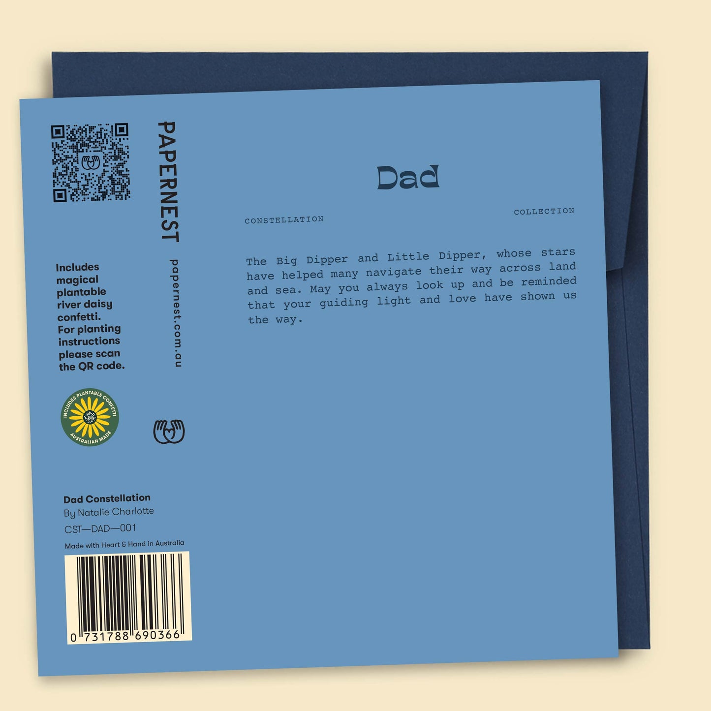 Papernest Dad Constellations - Navy Card