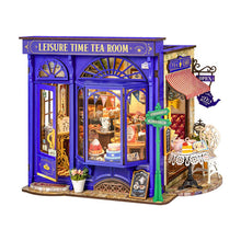 Load image into Gallery viewer, Robotime Rolife Leisure Time Tea Room DIY Miniature House DG171
