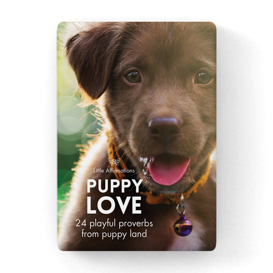 Affirmation 24 Animal Cards + Stand - Puppy Love
