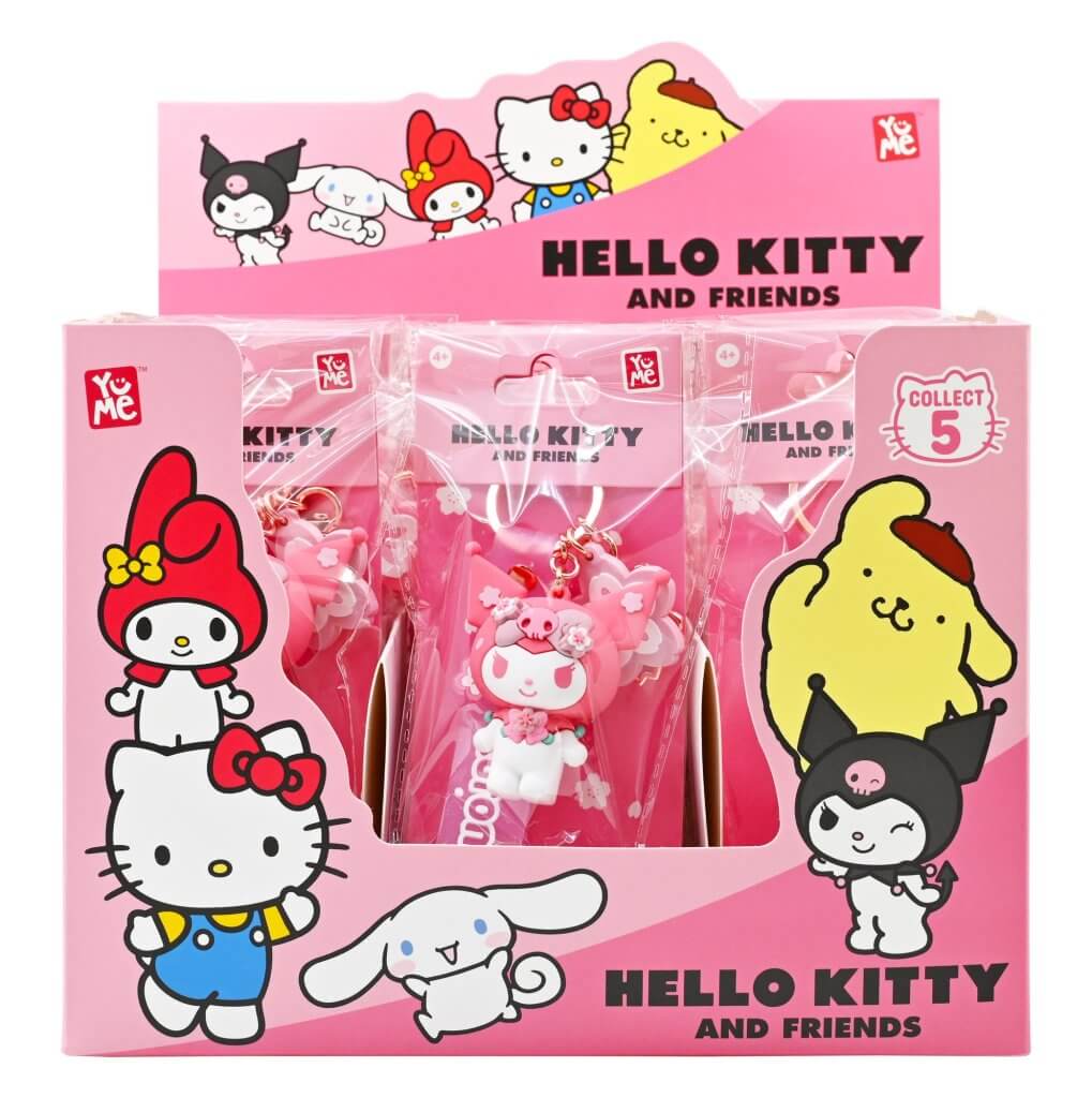 Hello Kitty - Keychain w/Hand Strap - Sakura Hello Kitty