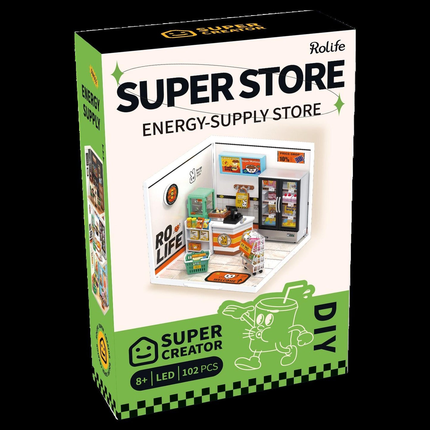 Robotime Rolife DIY Plastic Superstore Energy Supply Store