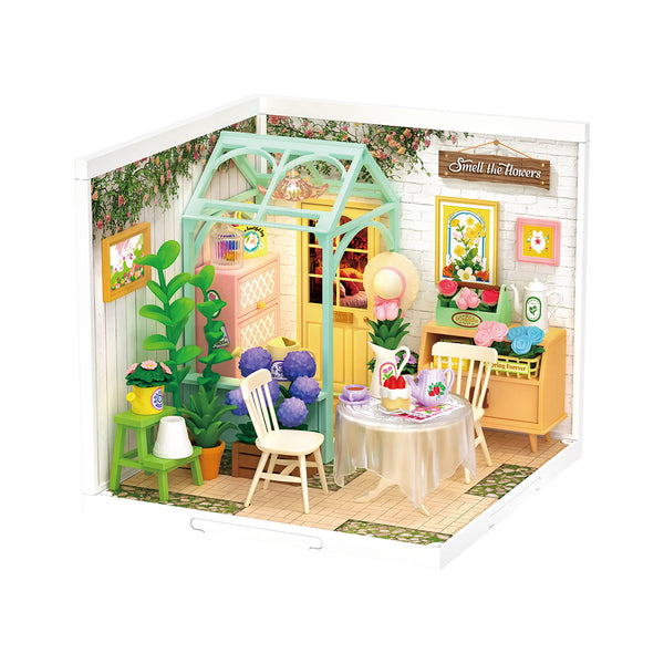 Robotime Rolife Blooming Tea Garden DIY Miniature House DW013B