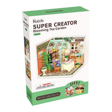 Load image into Gallery viewer, Robotime Rolife Blooming Tea Garden DIY Miniature House DW013B
