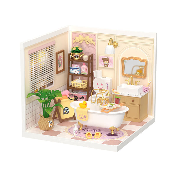 Robotime Rolife Pop Bubble Bathroom DIY Miniature House DW014B