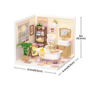 Robotime Rolife Pop Bubble Bathroom DIY Miniature House DW014B