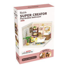 Load image into Gallery viewer, Robotime Rolife Pop Bubble Bathroom DIY Miniature House DW014B
