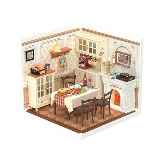 Robotime Rolife Warm Dining Room DIY Miniature House DW015B