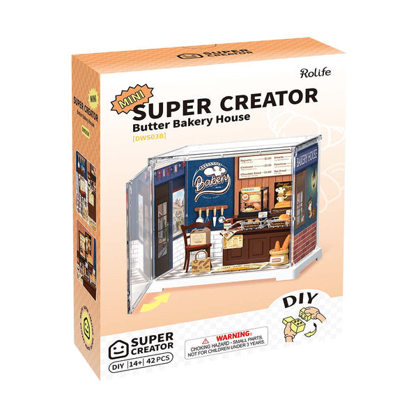 Robotime Rolife Butter Bakery House DIY Miniature House DWS03B