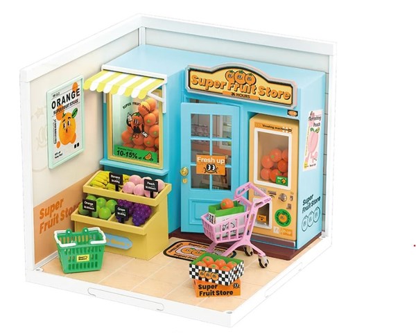 Robotime Rolife DIY Plastic Superstore Daily VC Fruit Store