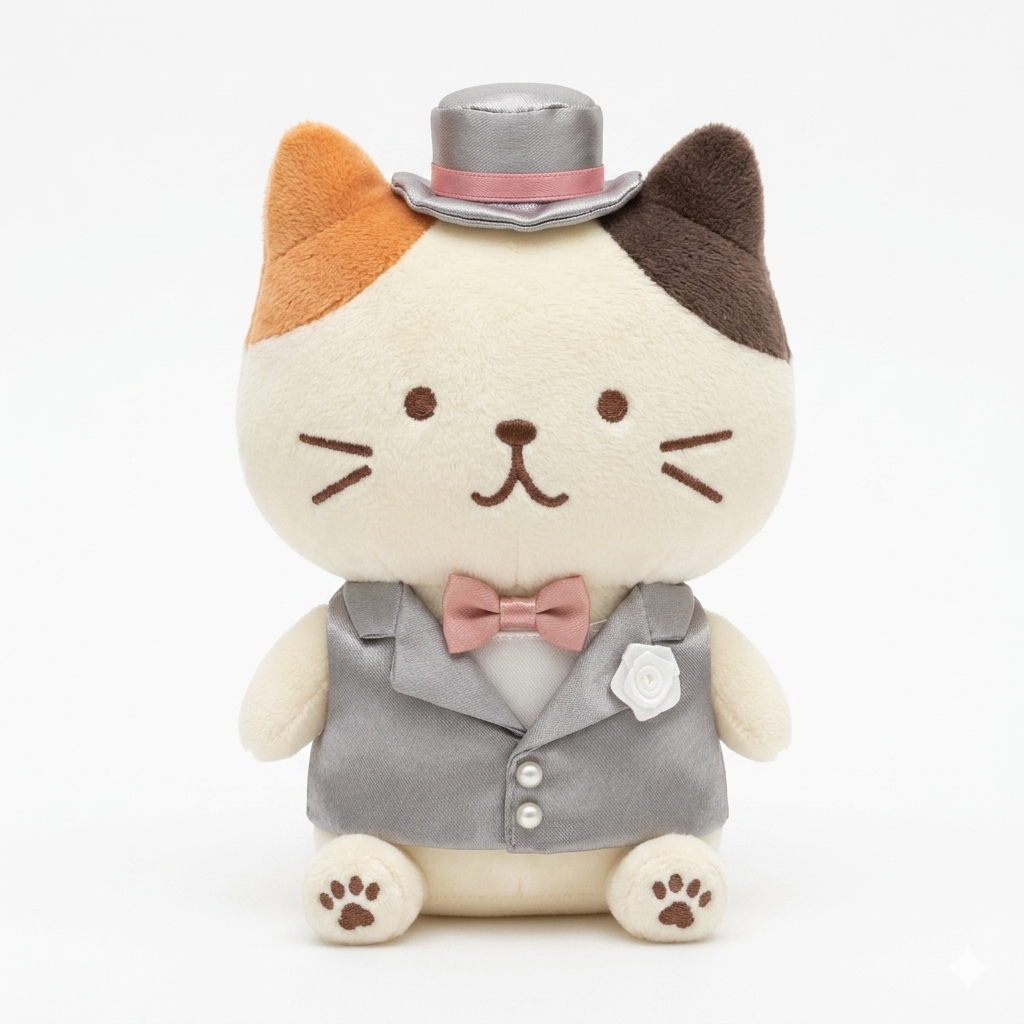 FFN Happy Wedding Plush - Calio Cat