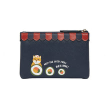 Load image into Gallery viewer, Vendula Sushi - Blue Edition Zipper Coin Purse
