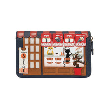 Load image into Gallery viewer, Vendula Sushi - Blue Edition Medium Ziparound Wallet
