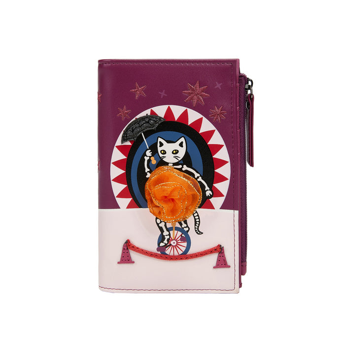 Vendula Skelecat's Travelling Ghost Circus Compact Folding Wallet