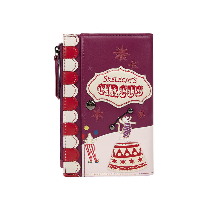 Vendula Skelecat's Travelling Ghost Circus Compact Folding Wallet