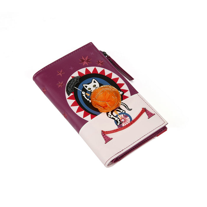 Vendula Skelecat's Travelling Ghost Circus Compact Folding Wallet