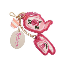 Load image into Gallery viewer, Vendula Perfectly Pink Afternoon Tea Bus Key Charm

