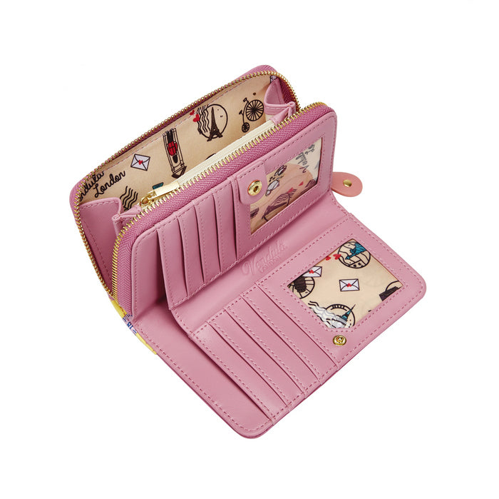 Vendula Sewing Shop - Rasberry Edition Medium Ziparound Wallet
