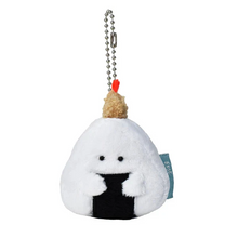 Load image into Gallery viewer, Ippinsha Onigiri-san Plush Keychain - Tempura Rice Ball
