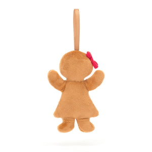 Jellycat Christmas Festive Folly Gingerbread Ruby 10cm