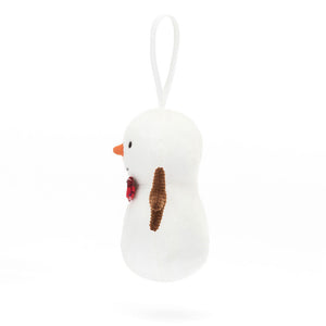 Jellycat Christmas Festive Folly Snowman 15cm