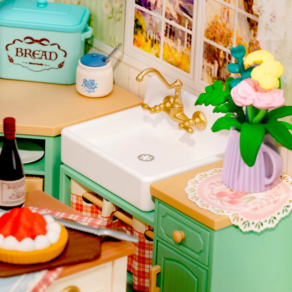 Robotime Rolife Farmhouse Kitchen DIY Miniature House DW024