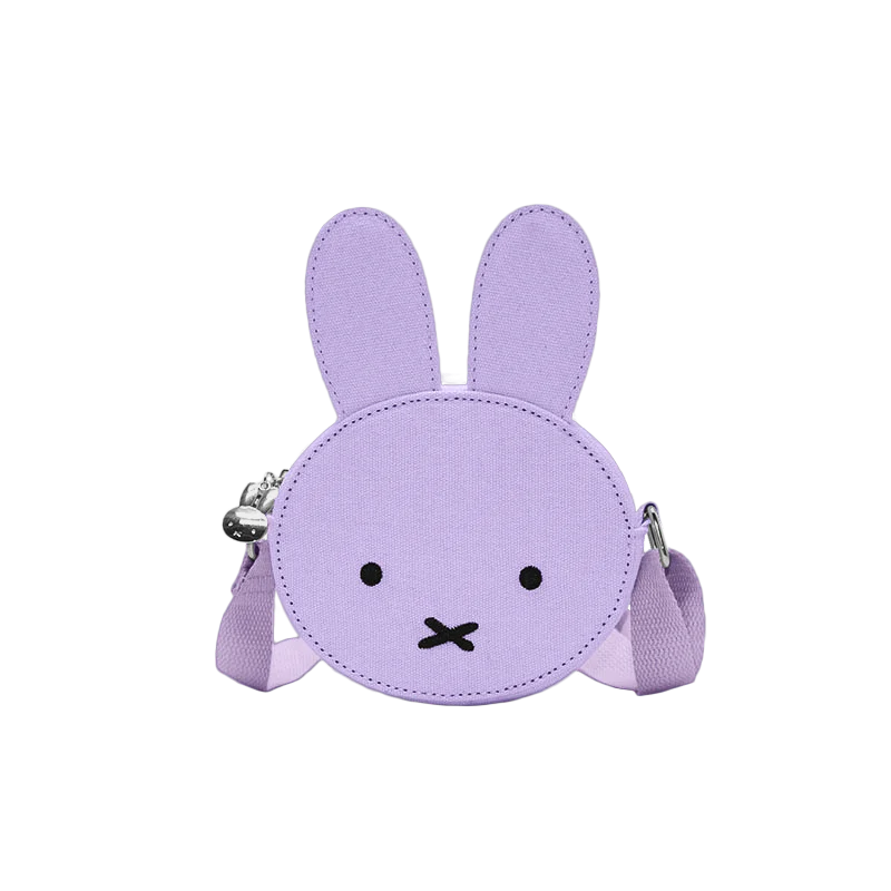 Miffy Crossbody Bag Canvas Ears Lilac Small