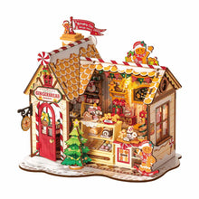 Load image into Gallery viewer, Robotime Gingerbread House DIY Miniature House DG176
