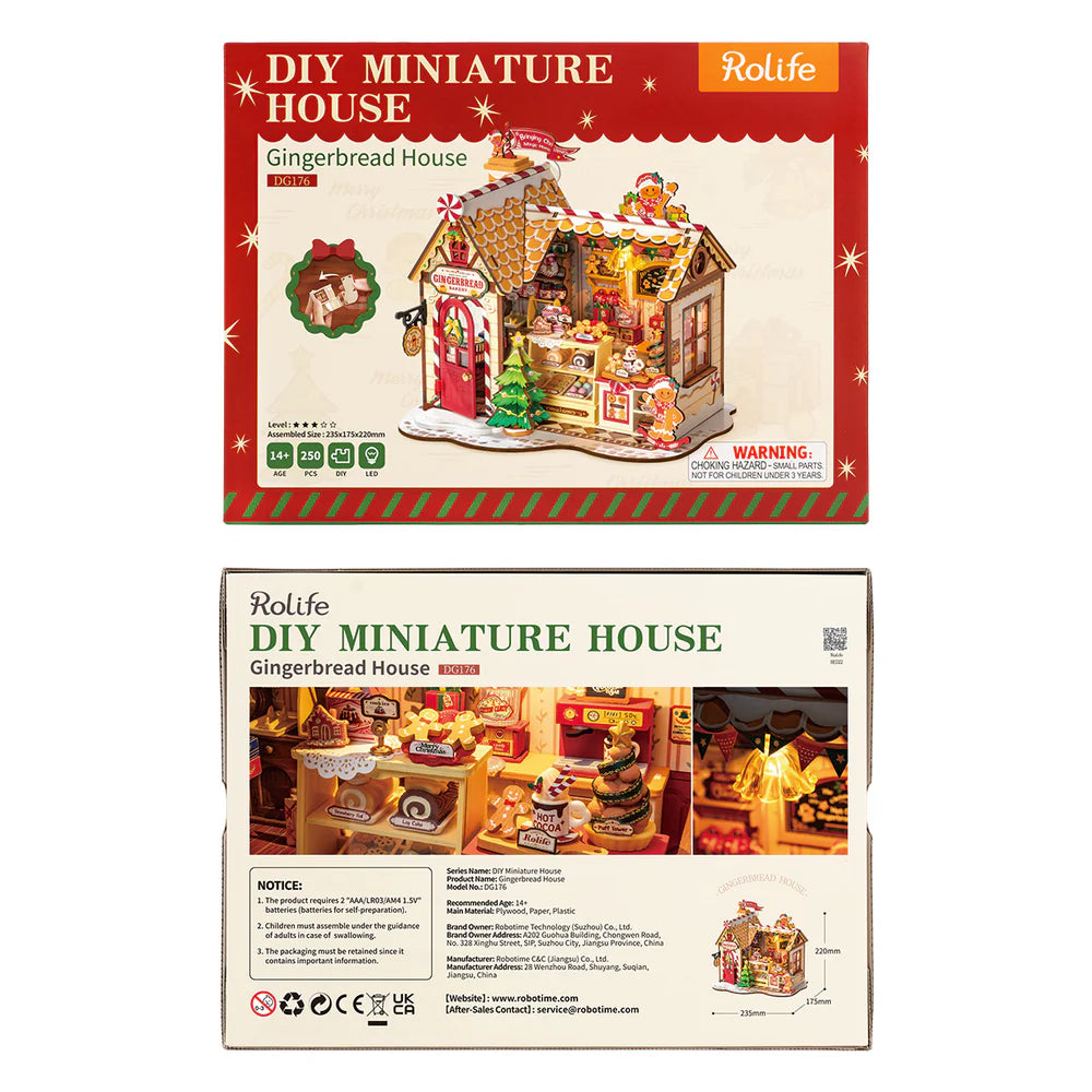 Robotime Gingerbread House DIY Miniature House DG176