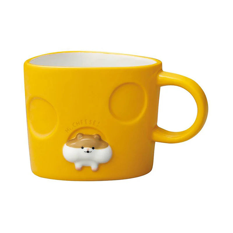 Decole Hamster Cheese Mug- Brown Hamster