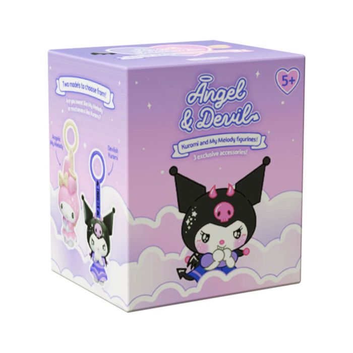 Hello Kitty and Friends -Kuromi & My Melody Angel & Devil Collector Figurine Bag Clips