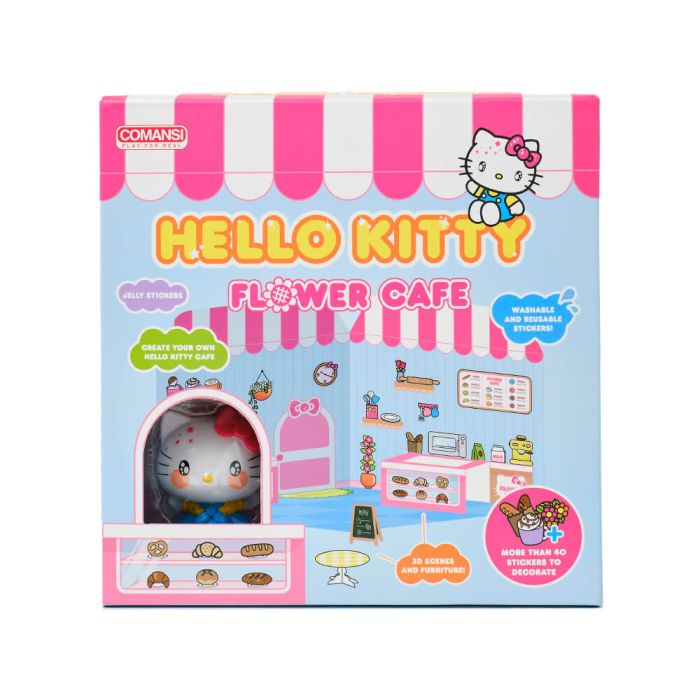 Hello Kitty and Friends Sticker House Hello Kitty Flower Cafe 20.5cm