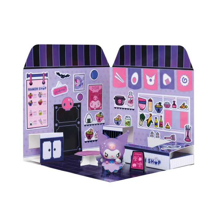 Hello Kitty and Friends Sticker House Kuromi Ramen Restaurant 20.5cm